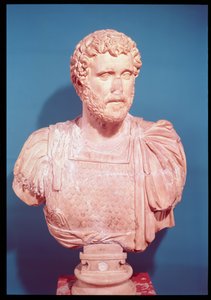 Buste af kejser Antoninus Pius (86-161 e.Kr.) (marmor)